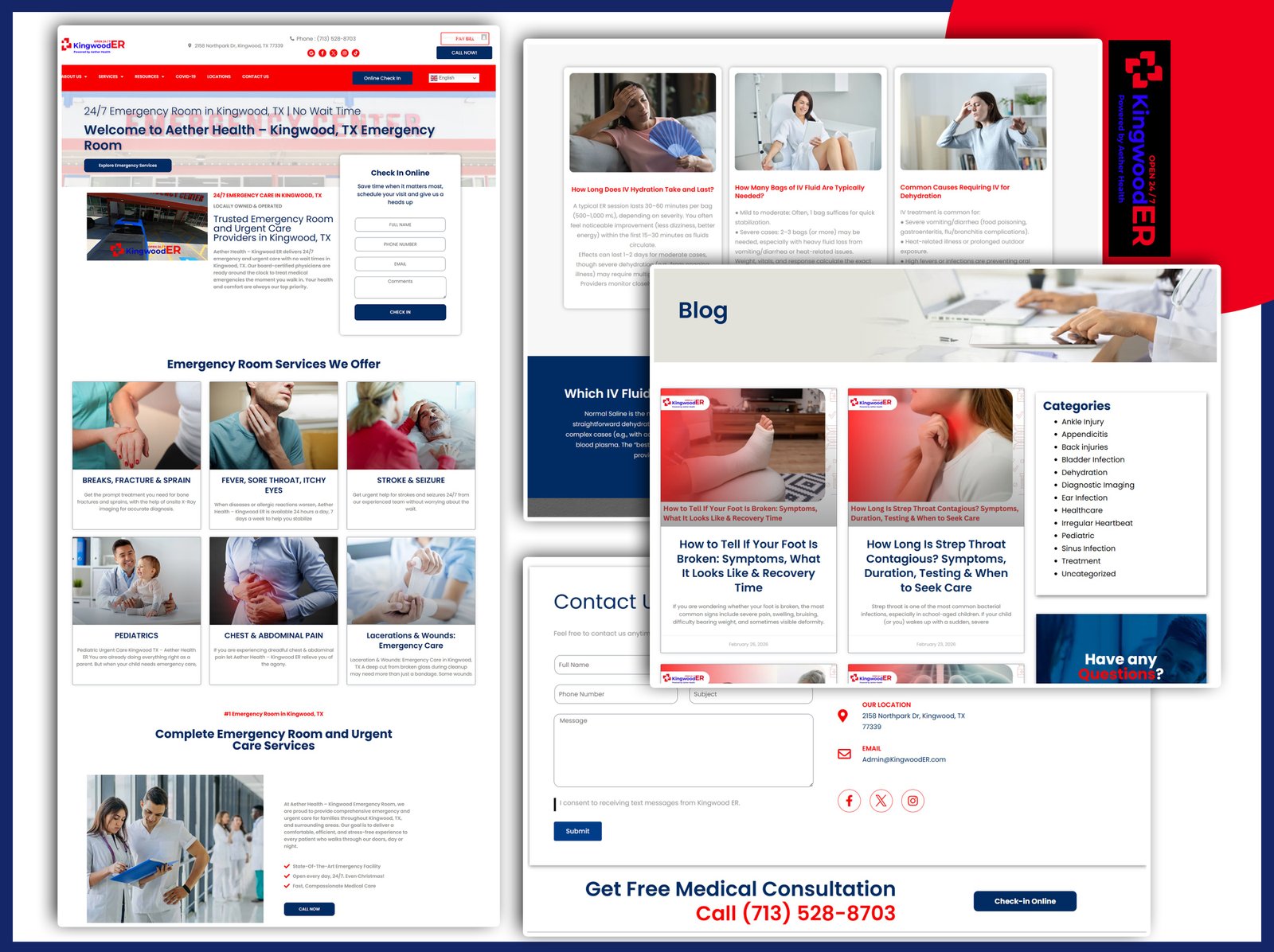 Kingwood ER — speed optimisation & custom FAQ plugin project