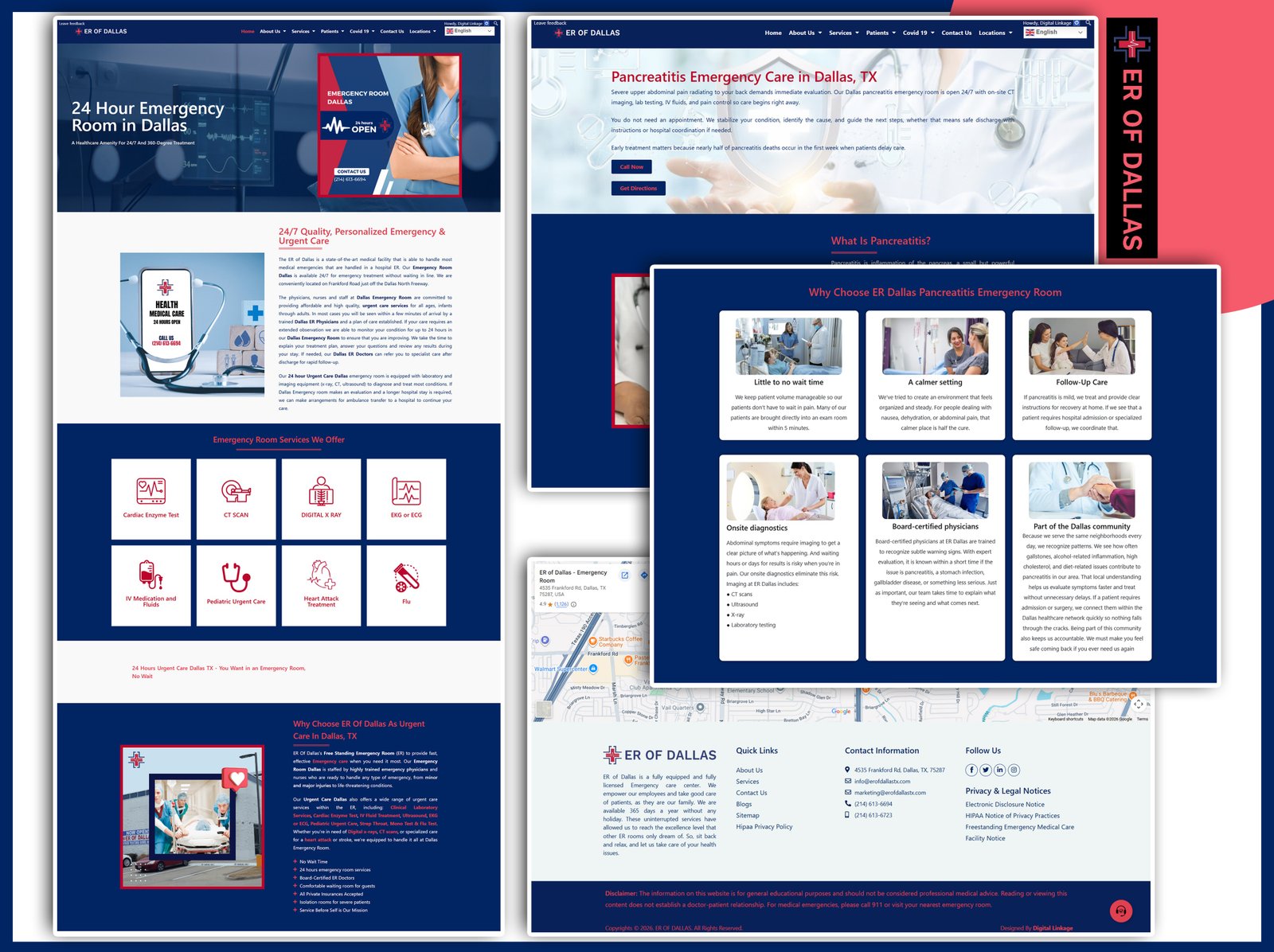 ER of Dallas — malware recovery and SEO